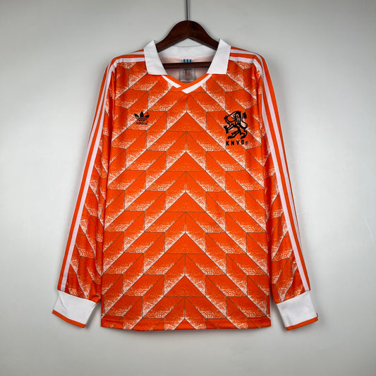 Netherlands Retro 1988 Home Long-Sleeve (Fan)