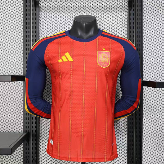 Spain World Cup 2026 Long-Sleeve Home (Player)