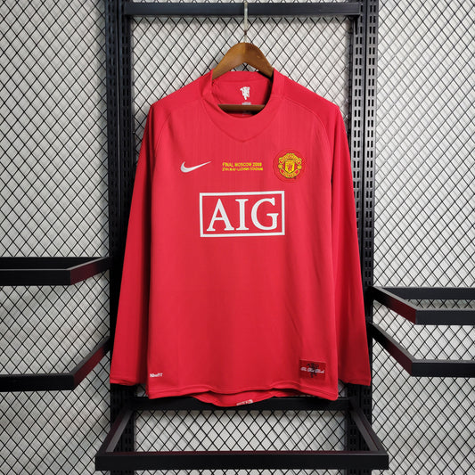 Manchester United Retro 2007/2007 Long-Sleeve Home (Fan)