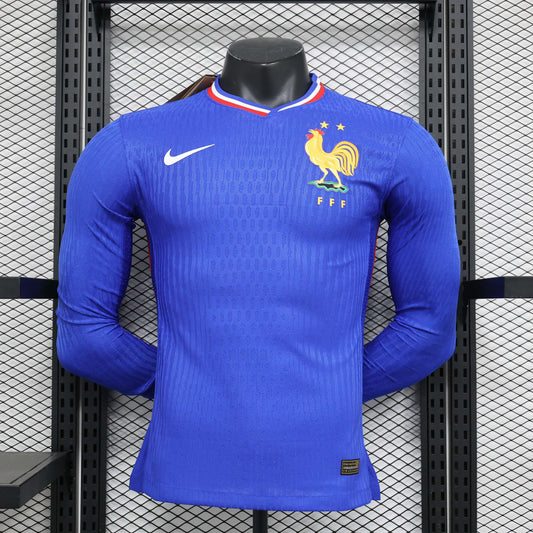 France Euros 24/25 Long-Sleeves (Player), Front Side