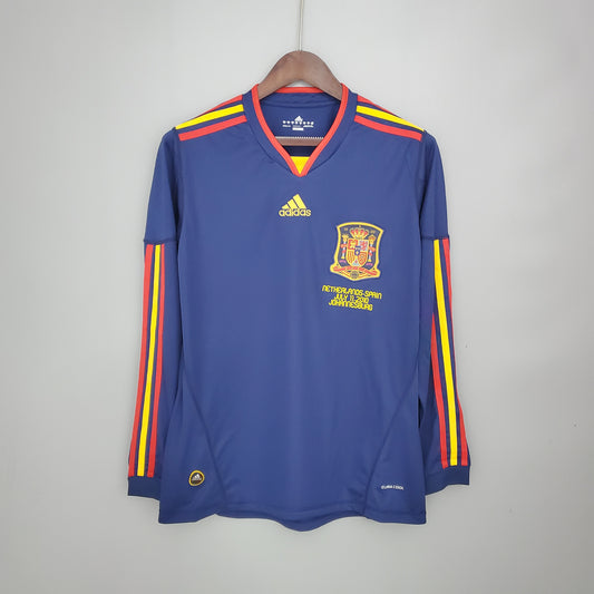 Spain Retro 2010 Long-Sleeve Away (Fan)