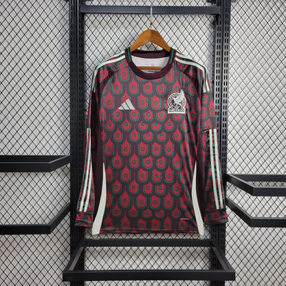 Mexico Copa America 24/25 Long-Sleeve Home (Fan), Front Side