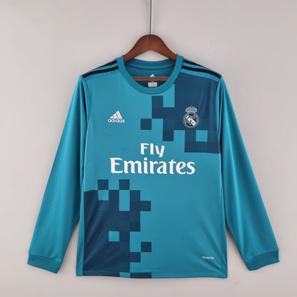 Real Madrid Retro 17/18 Long-Sleeve Third Away (Fan)